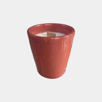 Bougie parfumée Bois de Rose pot A Fleur de Peau rose Blush