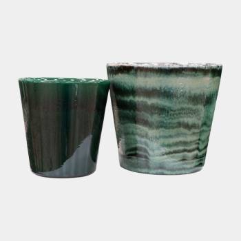 Vase artisanal Odyssée vert Jade